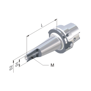 Оправка  коническая для винтовых фрез HSK-A 63 - M12 x 75, модель: 606312-03